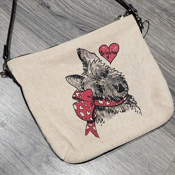 Brighton BLK/RED/TAUPE Crossbody Bag - Picture 5 of 12